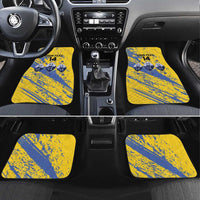 Eswatini Football Custom Car Mats Sihlangu Semnikati Yellow - Wonder Print Shop