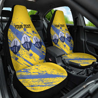 Eswatini Football Custom Car Seat Cover Sihlangu Semnikati Yellow - Wonder Print Shop