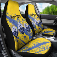 Eswatini Football Custom Car Seat Cover Sihlangu Semnikati Yellow - Wonder Print Shop