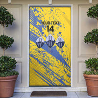 Eswatini Football Custom Door Cover Sihlangu Semnikati Yellow - Wonder Print Shop