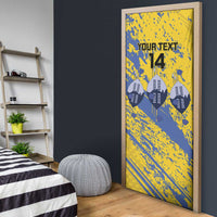Eswatini Football Custom Door Cover Sihlangu Semnikati Yellow - Wonder Print Shop