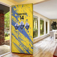 Eswatini Football Custom Door Cover Sihlangu Semnikati Yellow - Wonder Print Shop