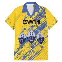 Eswatini Football Custom Family Matching Mermaid Dress and Hawaiian Shirt Sihlangu Semnikati Yellow - Wonder Print Shop