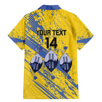 Eswatini Football Custom Family Matching Mermaid Dress and Hawaiian Shirt Sihlangu Semnikati Yellow - Wonder Print Shop