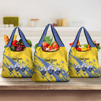 Eswatini Football Custom Grocery Bag Sihlangu Semnikati Yellow - Wonder Print Shop