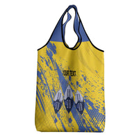 Eswatini Football Custom Grocery Bag Sihlangu Semnikati Yellow - Wonder Print Shop