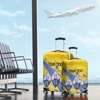 Eswatini Football Custom Luggage Cover Sihlangu Semnikati Yellow - Wonder Print Shop
