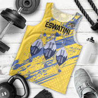 Eswatini Football Custom Men Tank Top Sihlangu Semnikati Yellow - Wonder Print Shop