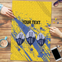 Eswatini Football Custom Puzzle Sihlangu Semnikati Yellow - Wonder Print Shop