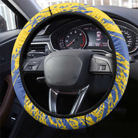 Eswatini Football Steering Wheel Cover Sihlangu Semnikati Yellow - Wonder Print Shop