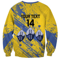 Eswatini Football Custom Sweatshirt Sihlangu Semnikati Yellow - Wonder Print Shop