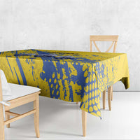 Eswatini Football Custom Tablecloth Sihlangu Semnikati Yellow - Wonder Print Shop
