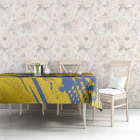 Eswatini Football Custom Tablecloth Sihlangu Semnikati Yellow - Wonder Print Shop