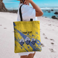 Eswatini Football Custom Tote Bag Sihlangu Semnikati Yellow - Wonder Print Shop