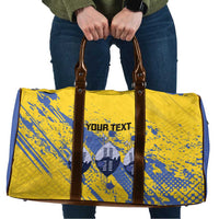 Eswatini Football Custom Travel Bag Sihlangu Semnikati Yellow - Wonder Print Shop