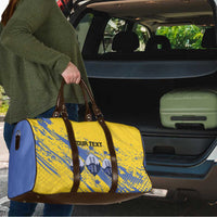 Eswatini Football Custom Travel Bag Sihlangu Semnikati Yellow - Wonder Print Shop