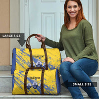 Eswatini Football Custom Travel Bag Sihlangu Semnikati Yellow - Wonder Print Shop