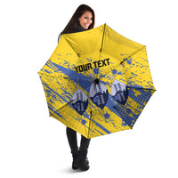 Eswatini Football Custom Umbrella Sihlangu Semnikati Yellow - Wonder Print Shop