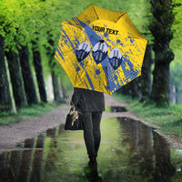 Eswatini Football Custom Umbrella Sihlangu Semnikati Yellow - Wonder Print Shop