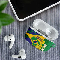 Brazil Independence Day AirPods Case Ordem e Progresso Map With Golden Trumpet - Wonder Print Shop