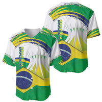 Brasilia Capital Baseball Jersey Brazil Flag Metropolitan Cathedral - Wonder Print Shop