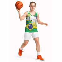 Brasilia Capital Basketball Jersey Brazil Flag Metropolitan Cathedral - Wonder Print Shop