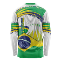 Brasilia Capital Long Sleeve Shirt Brazil Flag Metropolitan Cathedral - Wonder Print Shop