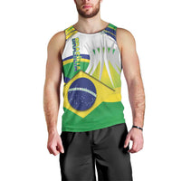 Brasilia Capital Men Tank Top Brazil Flag Metropolitan Cathedral - Wonder Print Shop