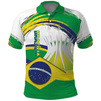 Brasilia Capital Polo Shirt Brazil Flag Metropolitan Cathedral - Wonder Print Shop