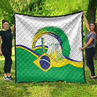 Brasilia Capital Quilt Brazil Flag Metropolitan Cathedral - Wonder Print Shop