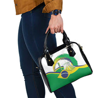Brasilia Capital Shoulder Handbag Brazil Flag Metropolitan Cathedral - Wonder Print Shop