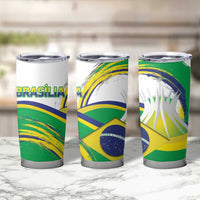 Brasilia Capital Tumbler Cup Brazil Flag Metropolitan Cathedral - Wonder Print Shop