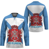 Rio de Janeiro Brazil Hockey Jersey Flag Style - Wonder Print Shop