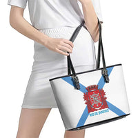 Rio de Janeiro Brazil Leather Tote Bag Flag Style - Wonder Print Shop
