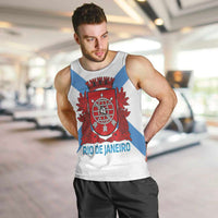Rio de Janeiro Brazil Men Tank Top Flag Style - Wonder Print Shop