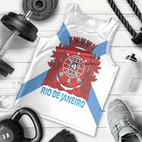 Rio de Janeiro Brazil Men Tank Top Flag Style - Wonder Print Shop