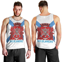 Rio de Janeiro Brazil Men Tank Top Flag Style - Wonder Print Shop