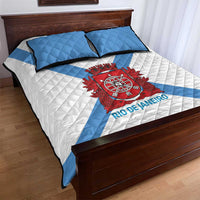 Rio de Janeiro Brazil Quilt Bed Set Flag Style - Wonder Print Shop