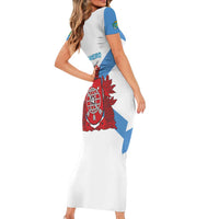 Rio de Janeiro Brazil Short Sleeve Bodycon Dress Flag Style - Wonder Print Shop