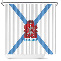 Rio de Janeiro Brazil Shower Curtain Flag Style - Wonder Print Shop