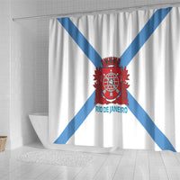 Rio de Janeiro Brazil Shower Curtain Flag Style - Wonder Print Shop