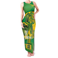 Rio de Janeiro Brazil Family Matching Tank Maxi Dress and Hawaiian Shirt Christ the Redeemer Mix Sugarloaf Mountain - Wonder Print Shop