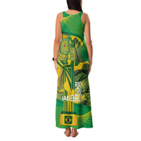 Rio de Janeiro Brazil Family Matching Tank Maxi Dress and Hawaiian Shirt Christ the Redeemer Mix Sugarloaf Mountain - Wonder Print Shop