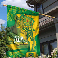 Rio de Janeiro Brazil Garden Flag Christ the Redeemer Mix Sugarloaf Mountain - Wonder Print Shop