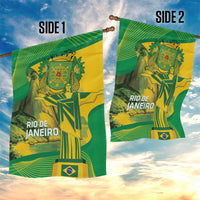 Rio de Janeiro Brazil Garden Flag Christ the Redeemer Mix Sugarloaf Mountain - Wonder Print Shop