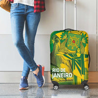 Rio de Janeiro Brazil Luggage Cover Christ the Redeemer Mix Sugarloaf Mountain - Wonder Print Shop