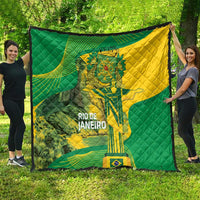 Rio de Janeiro Brazil Quilt Christ the Redeemer Mix Sugarloaf Mountain - Wonder Print Shop