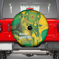 Rio de Janeiro Brazil Spare Tire Cover Christ the Redeemer Mix Sugarloaf Mountain - Wonder Print Shop
