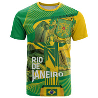 Rio de Janeiro Brazil T Shirt Christ the Redeemer Mix Sugarloaf Mountain - Wonder Print Shop