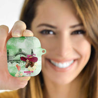 Australia Cup Melbourne Horse Racing AirPods Case Hats Heels & Horseshoes Yellow Roses - Wonder Print Shop